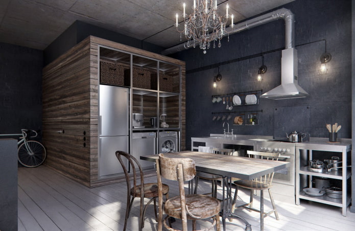 Meubles de studio de style industriel