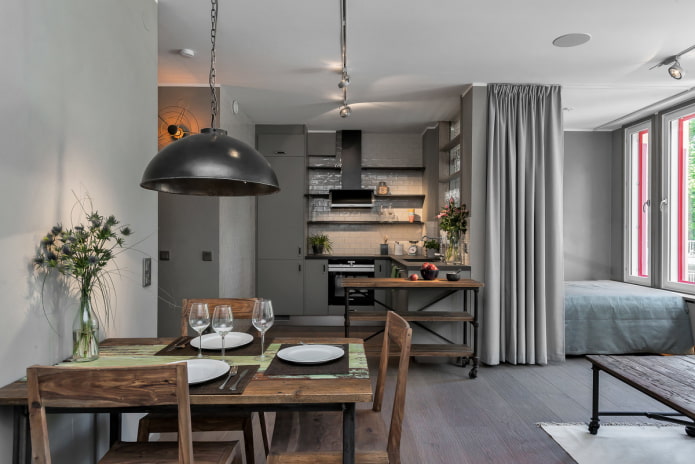 Meubles de studio de style industriel