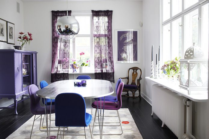different chairs in the interior