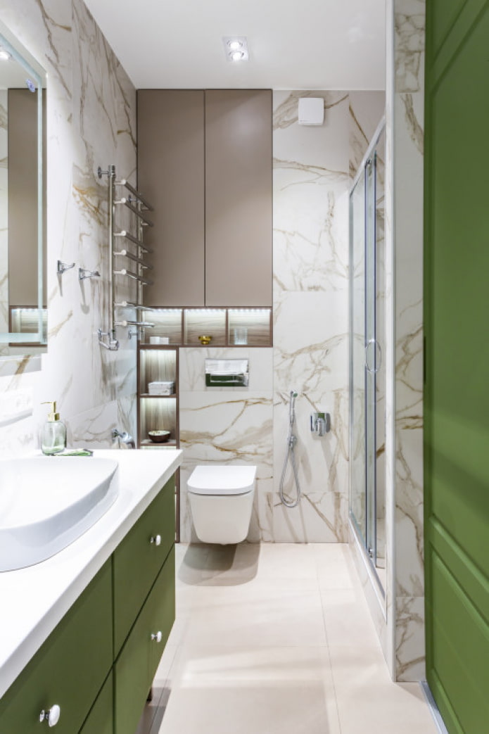Couleur verte à l'intérieur