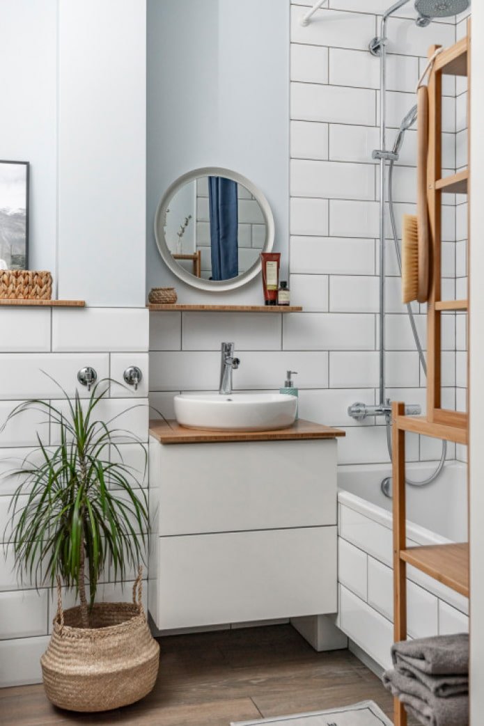 Salle de bain de style scandinave