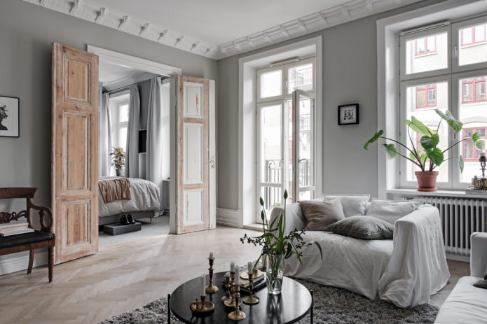 Portes claires de style scandinave
