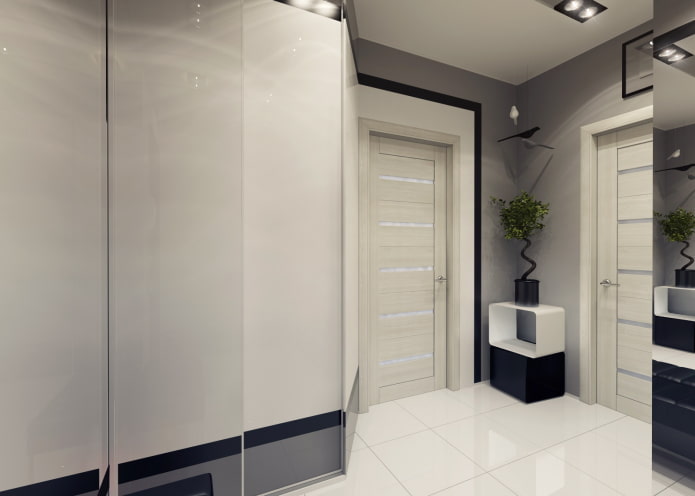 Portes claires de style high-tech