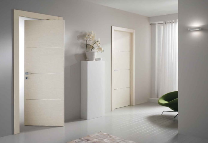 Portes claires de style minimalisme