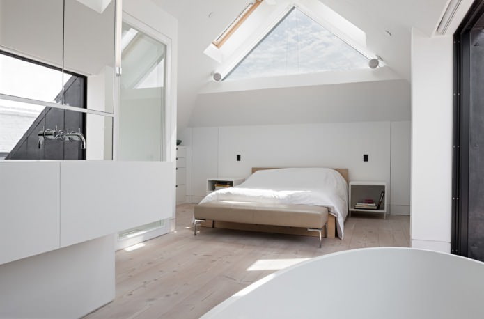 Sol clair dans une chambre