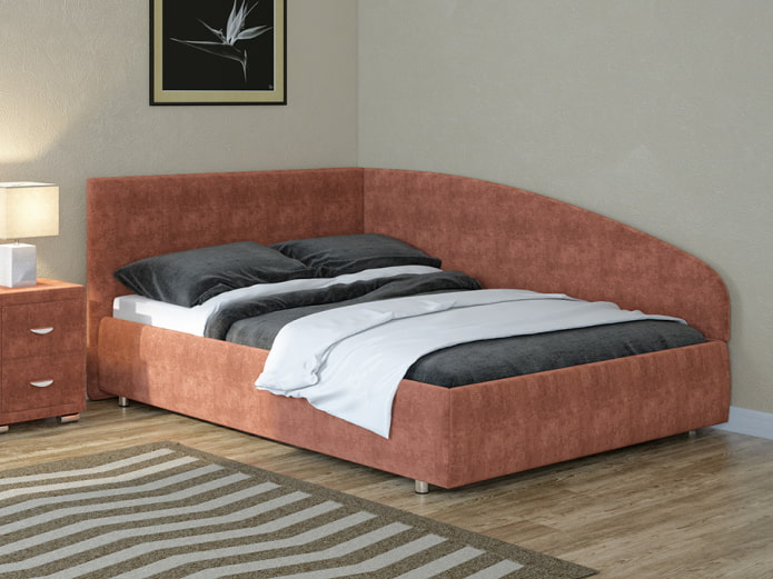un pouf double à l'intérieur