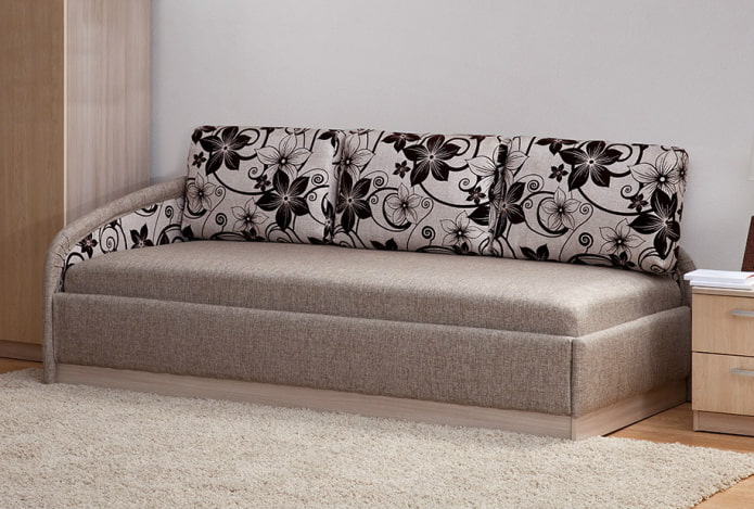 ottoman avec coussins à l'intérieur