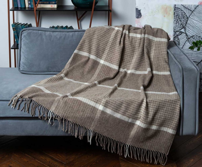 couverture en laine naturelle
