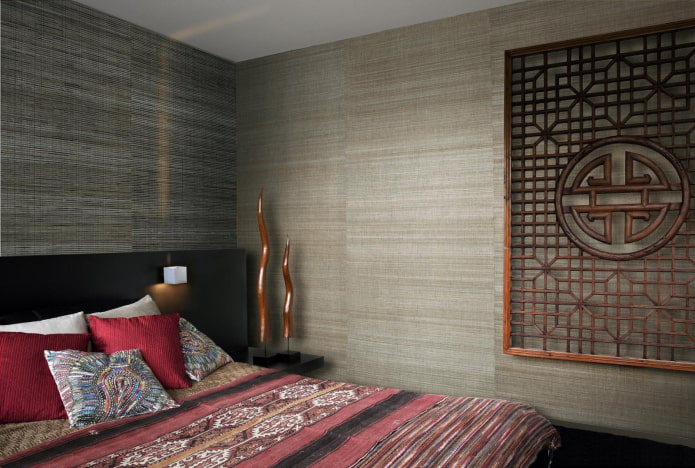 Papier peint en tissu de style oriental
