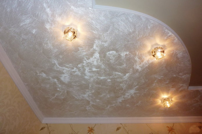 plafond tendu en nacre