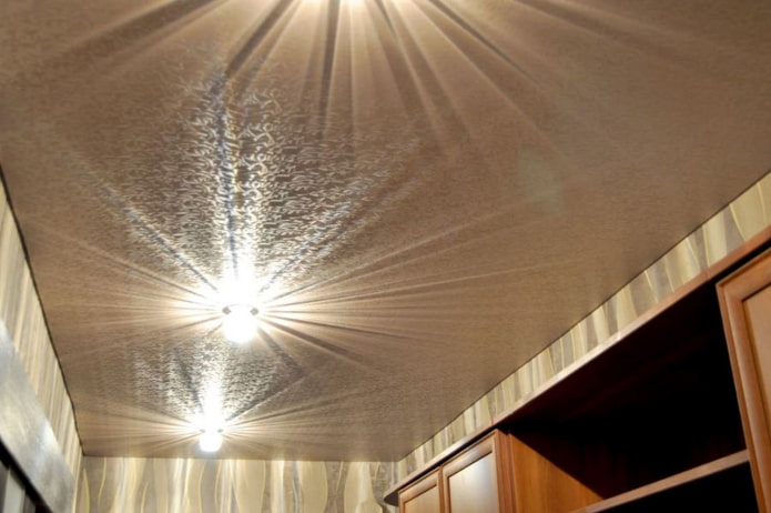 Plafond tendu métallique
