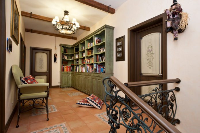portes intérieures avec verre mat et motif