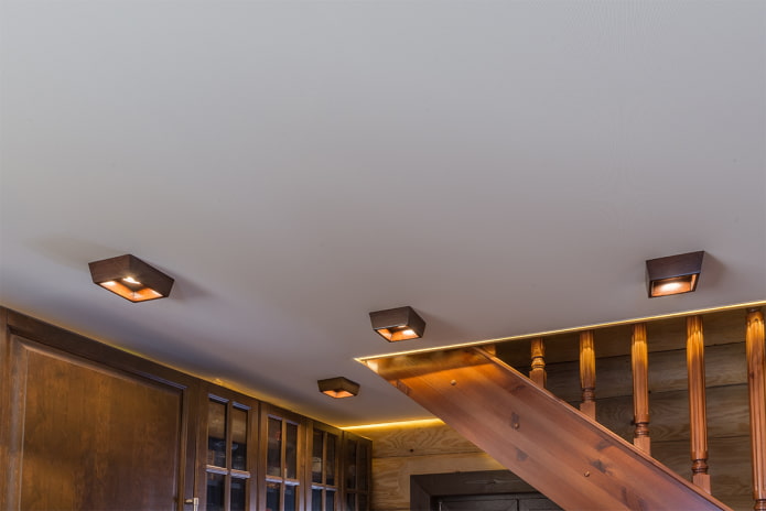 Plafond en tissu mat