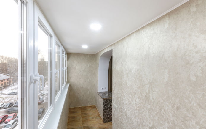 plafond de la loggia