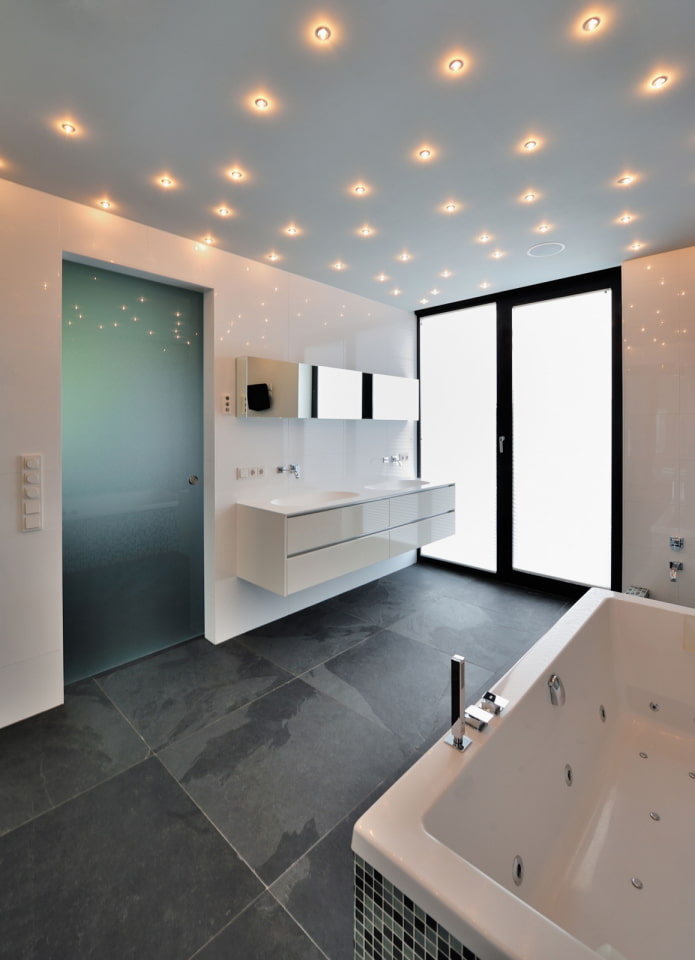 Éclairage spot dans la décoration intérieure