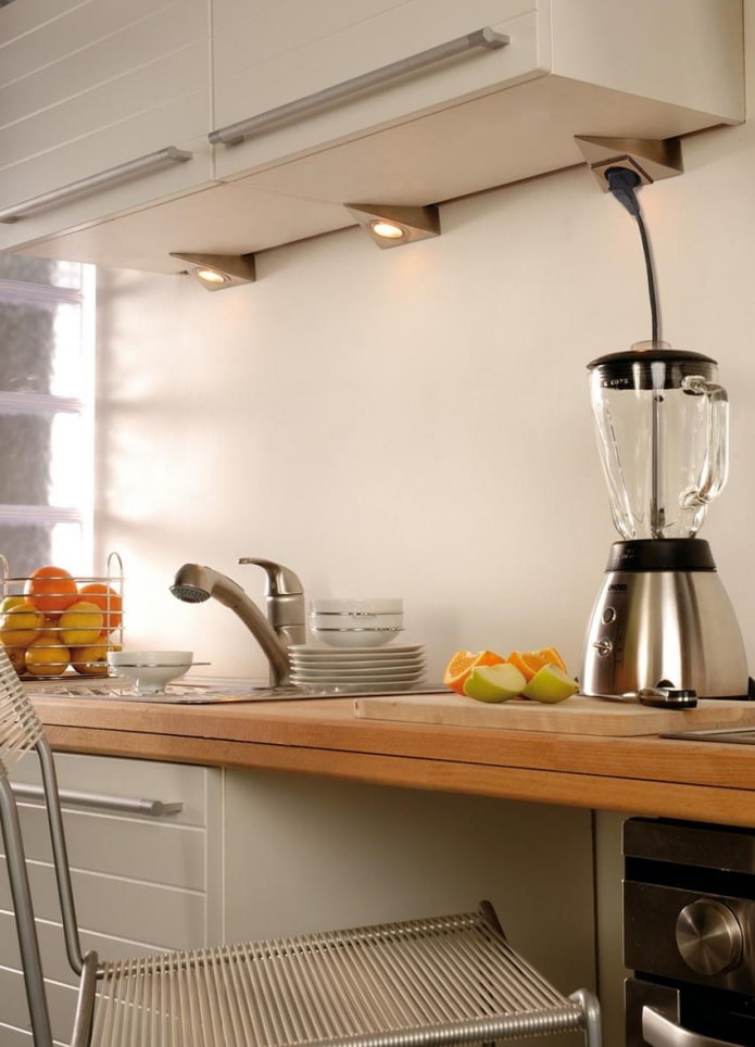 Éclairage spot dans la décoration intérieure