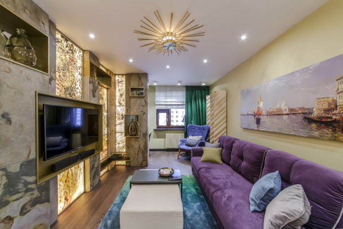 spots dans le salon