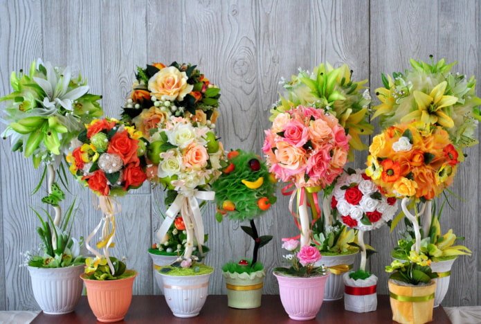 Topiaires de fleurs