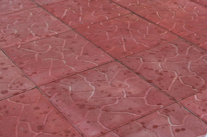 dalle trapézoïdale avec texture nuage