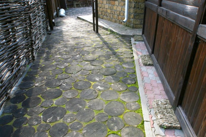 carrelage de pavage à texture bois