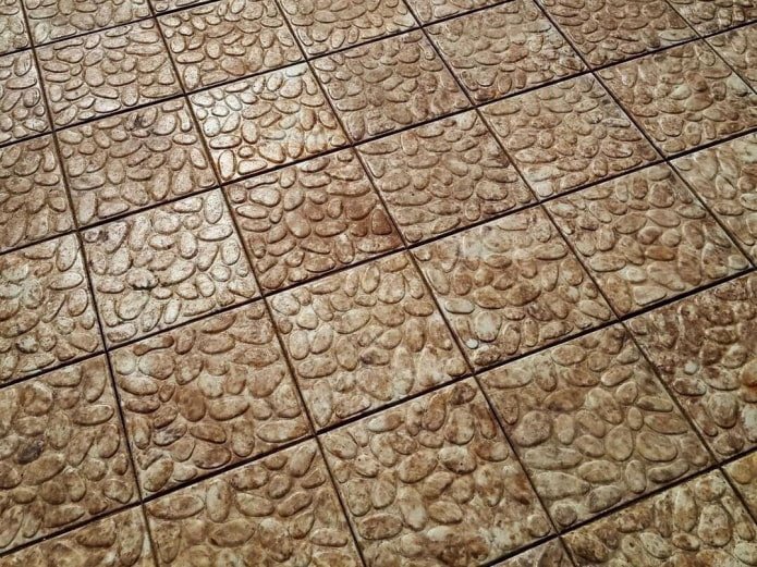 carrelage de pavage à texture galet