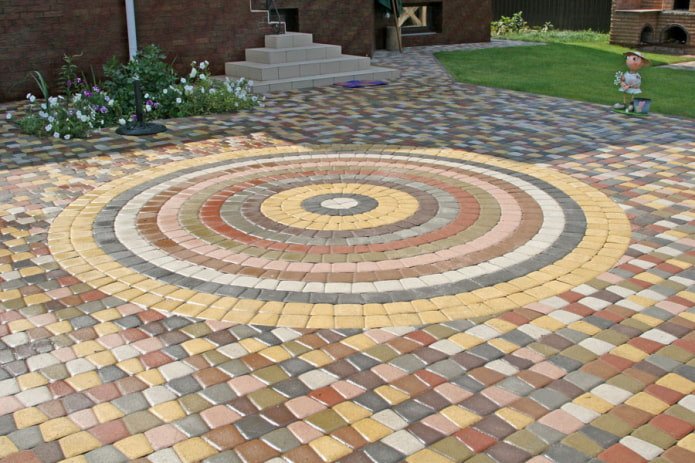 carrelage de trottoir mosaïque