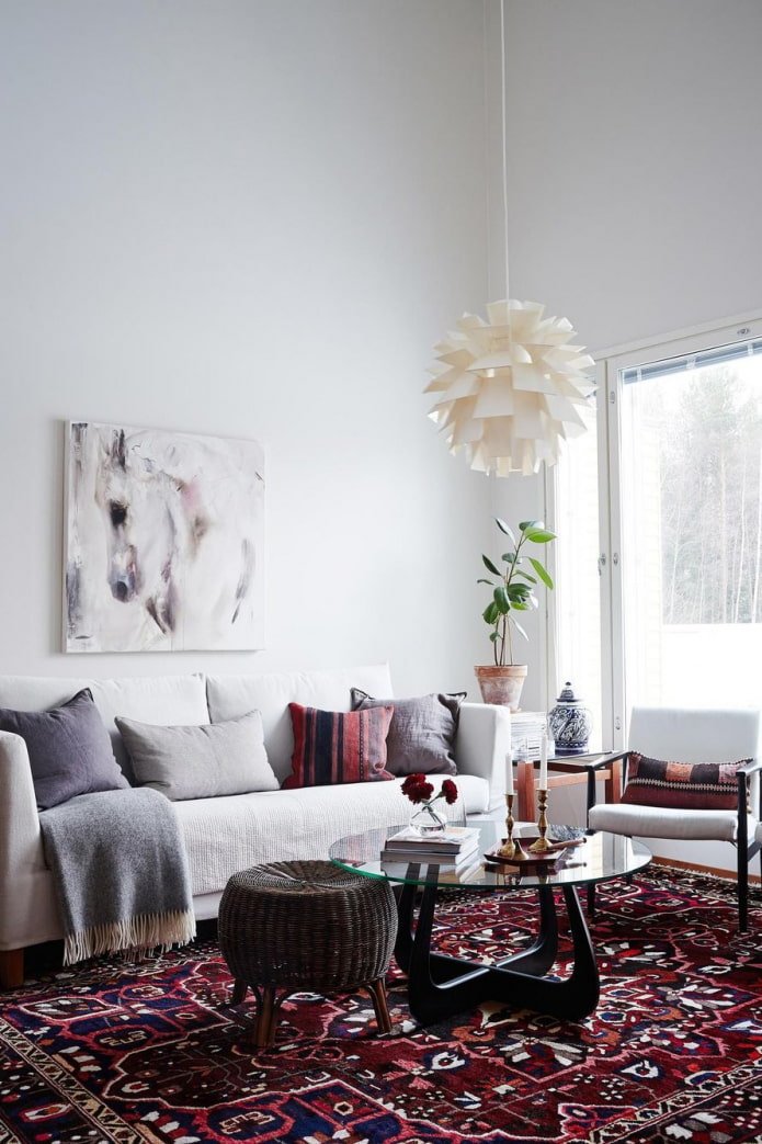 tapis de style scandinave