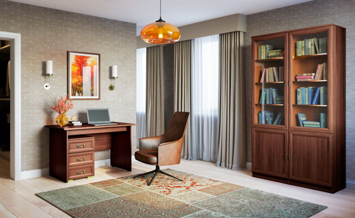 Meubles en bois pour le bureau