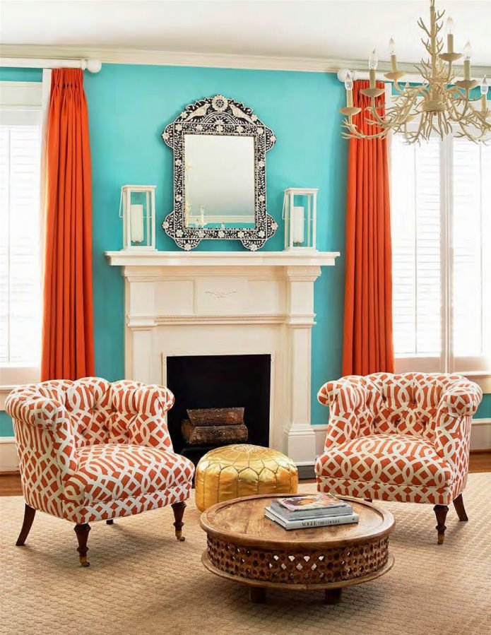 Couleur Tiffany à l'intérieur 