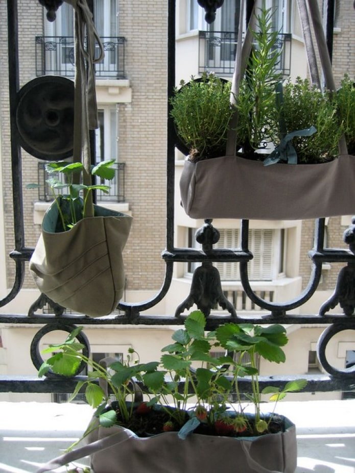 textile flowerpots