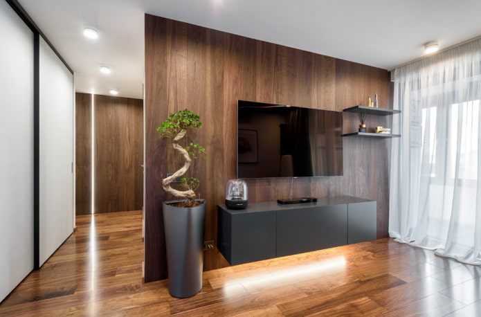Meuble TV flottant à l'intérieur