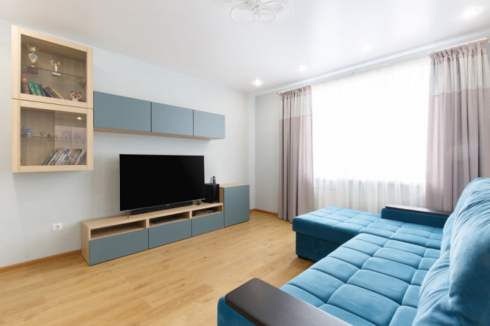 Meuble TV dans un intérieur de style moderne