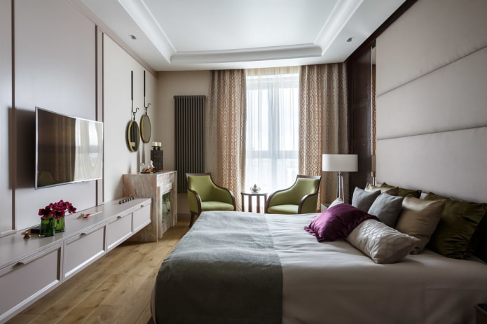 Meuble TV dans l'intérieur de la chambre