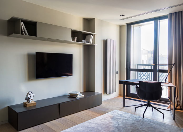 Meuble TV dans un intérieur minimaliste