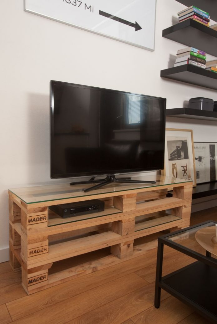 meuble TV original à l'intérieur