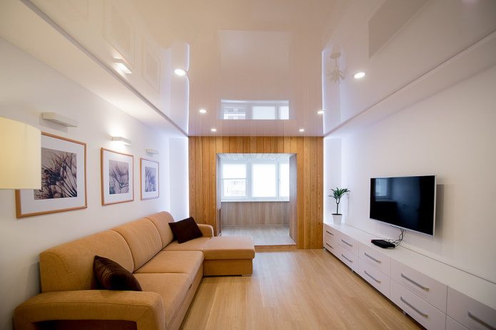 Meuble TV dans un intérieur de style moderne