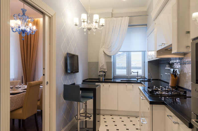 Rideaux courts de cuisine