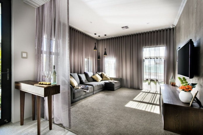 tulle dans le salon