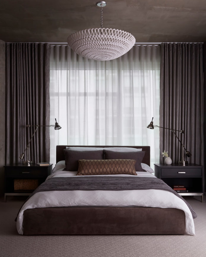 Rideaux et tentures dans une chambre