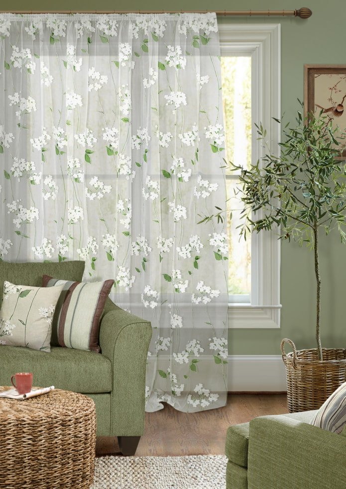 tulle fleuri