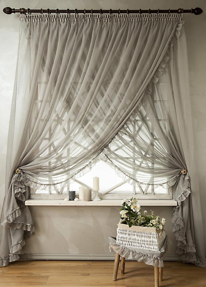 tulle avec une pince