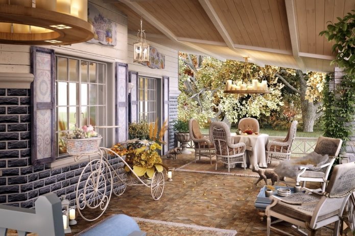 Terrasse de style provençal