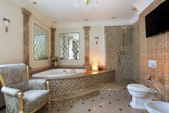 Baignoire sur podium
