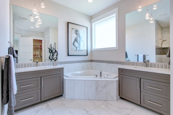 Salle de bain de style classique
