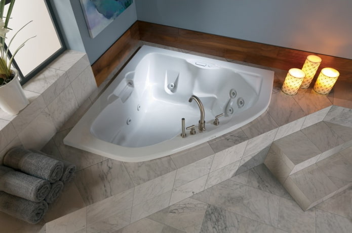Baignoire symétrique figurée