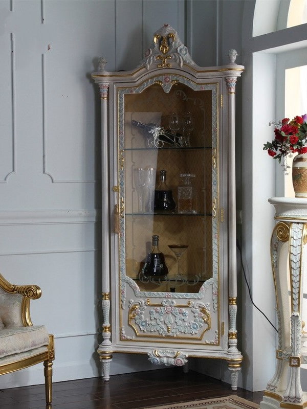 Conception d'une armoire d'angle à l'intérieur du hall