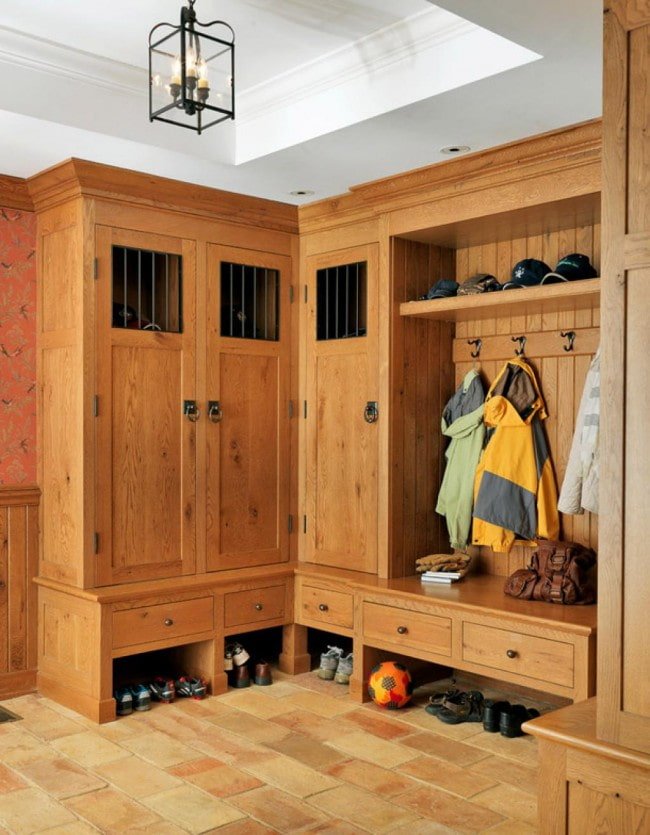 Armoire d'angle style campagne