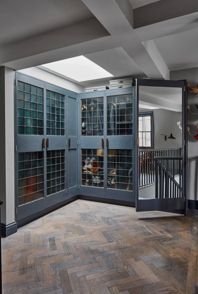 Armoire d'angle style loft
