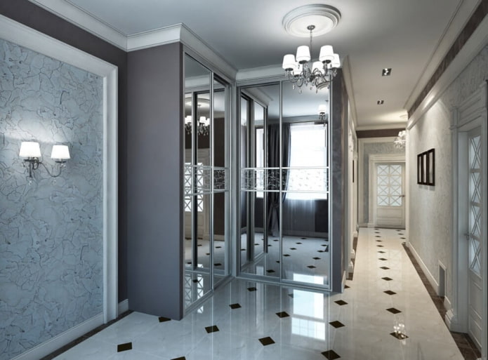 Armoire à miroir d'angle