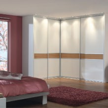 Armoire d'angle dans la chambre : types, contenu, dimensions, design-6